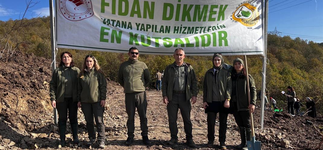 ​11 Kasım Milli Ağaçlandırma Günü’nde Fidanlar Toprakla Buluştu.